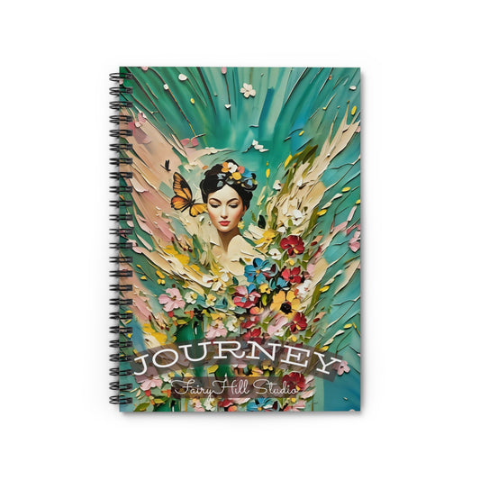 Spiral Notebook - Girl with a Butterfly Art Journal
