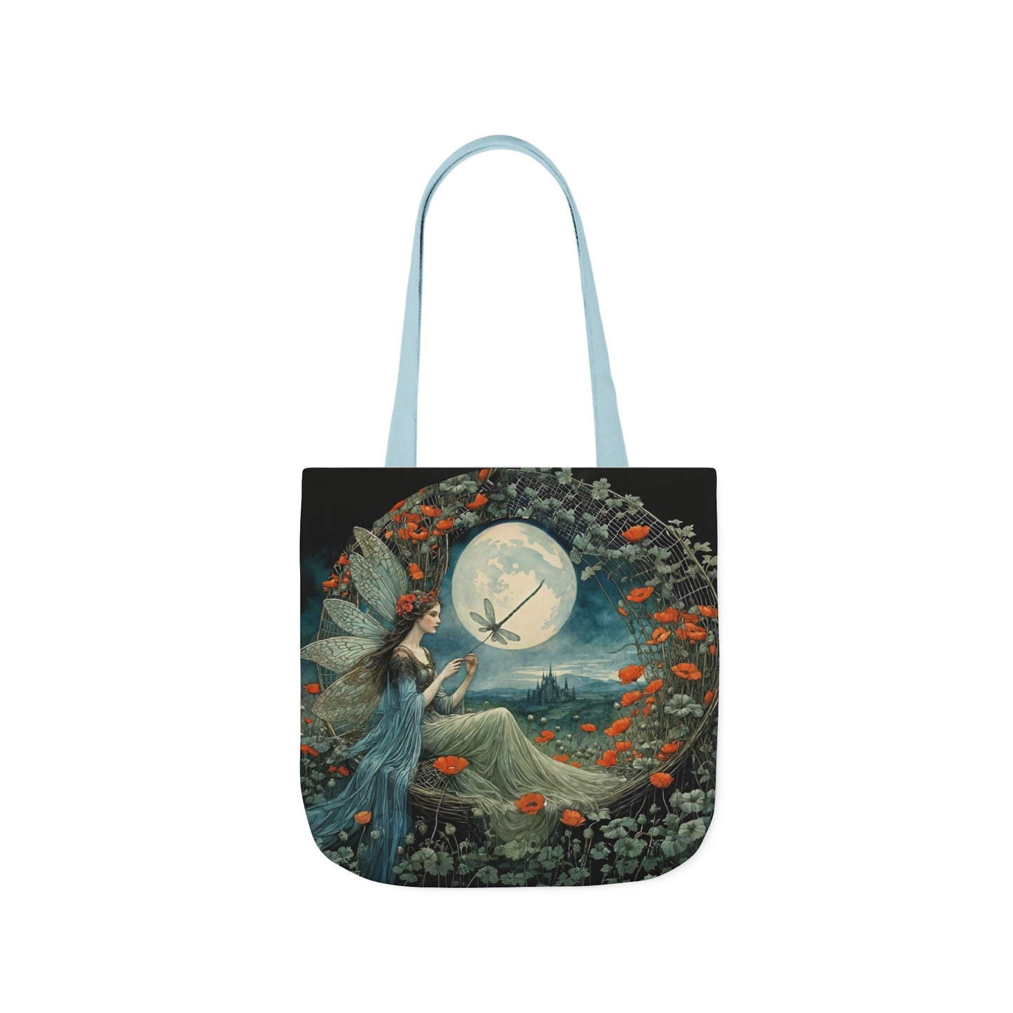 Colorful Moon fairy -Inspired Canvas Tote Bag - Perfect for Beach Days, Eco-Friendly Shopping, and Summer Fun!