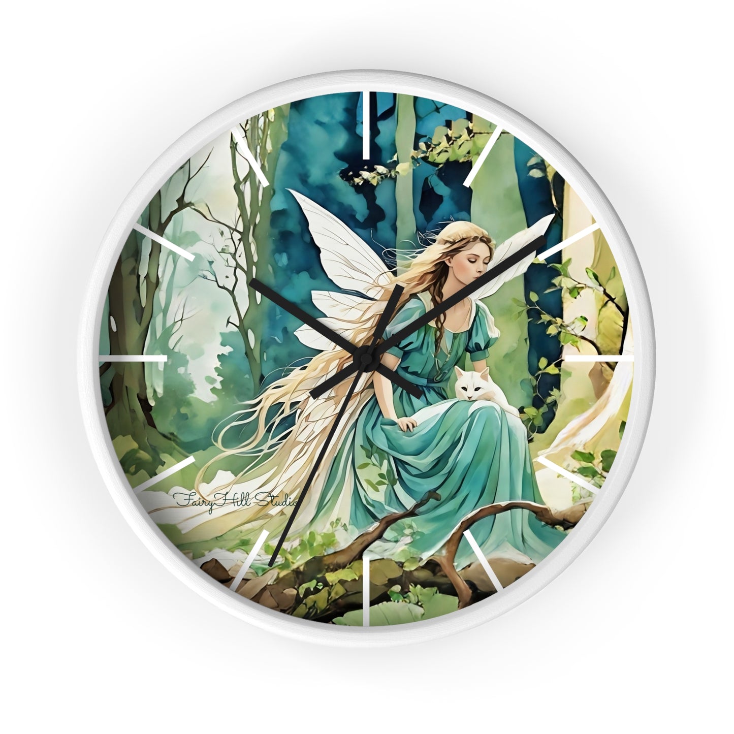 Enchanting Fairy/Angel Wall Clock, Home Decor, Gift for Fantasy Lovers, Unique Gift, Fairy Tale Decor, Woodland Theme