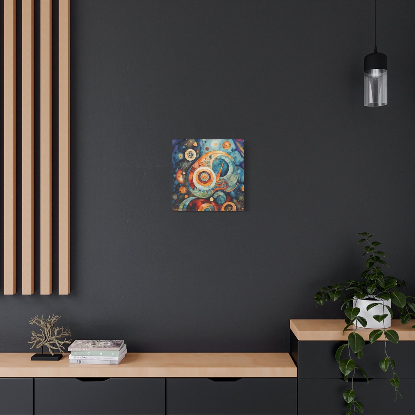 Canvas Wall Art - Abstract Colorful Circle