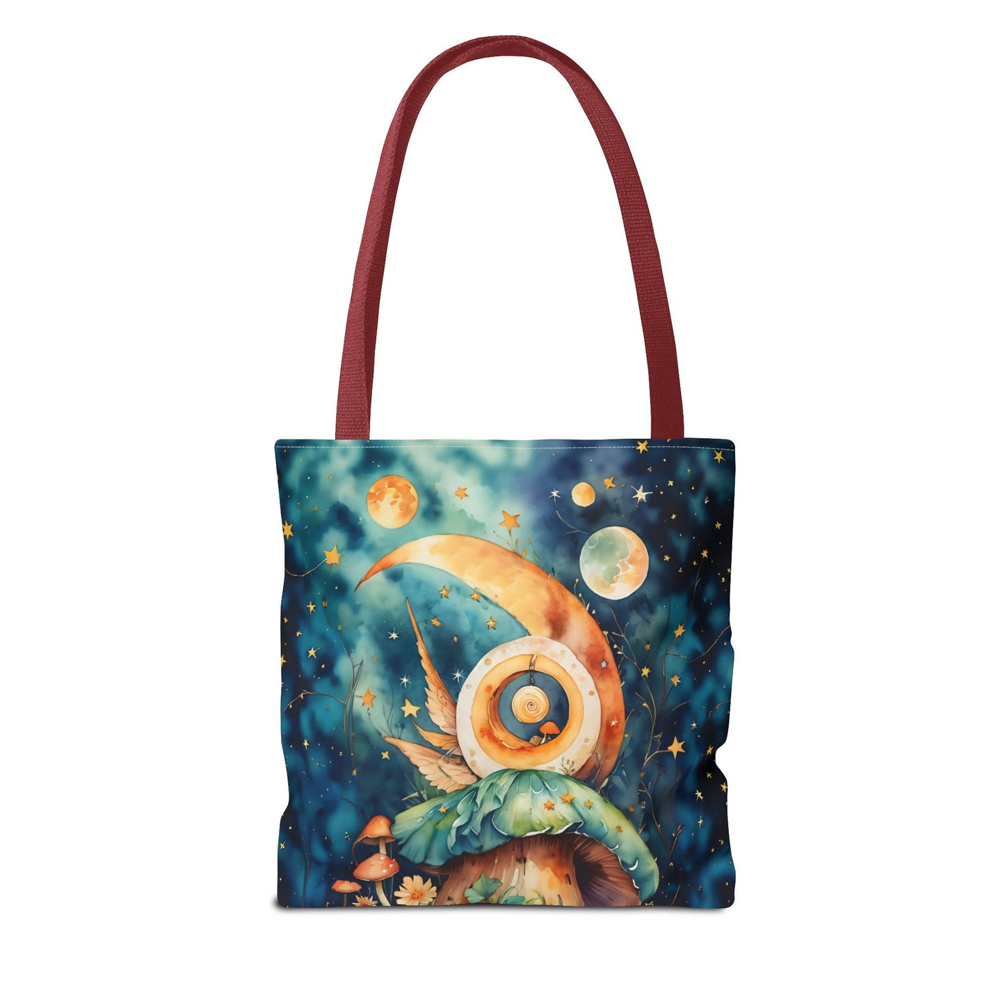 Canvas Art Tote bag- Abstract Colorful Circle Universe