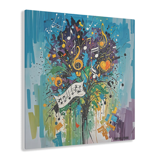 Art Acrylic Prints A bouquet of Music Notes Art