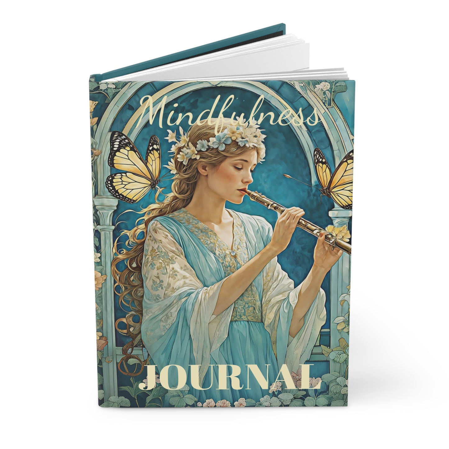 Playing Flute to Butterflies Mindfulness  Art Journal  Hardcover