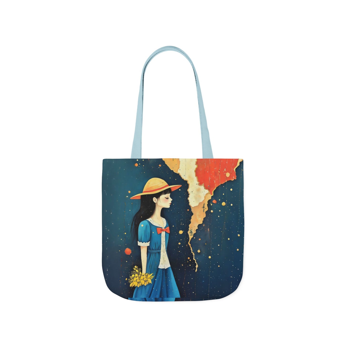 Colorful travel -Inspired Canvas Tote Bag - Perfect for Beach Days, Eco-Friendly Shopping, and Summer Fun!