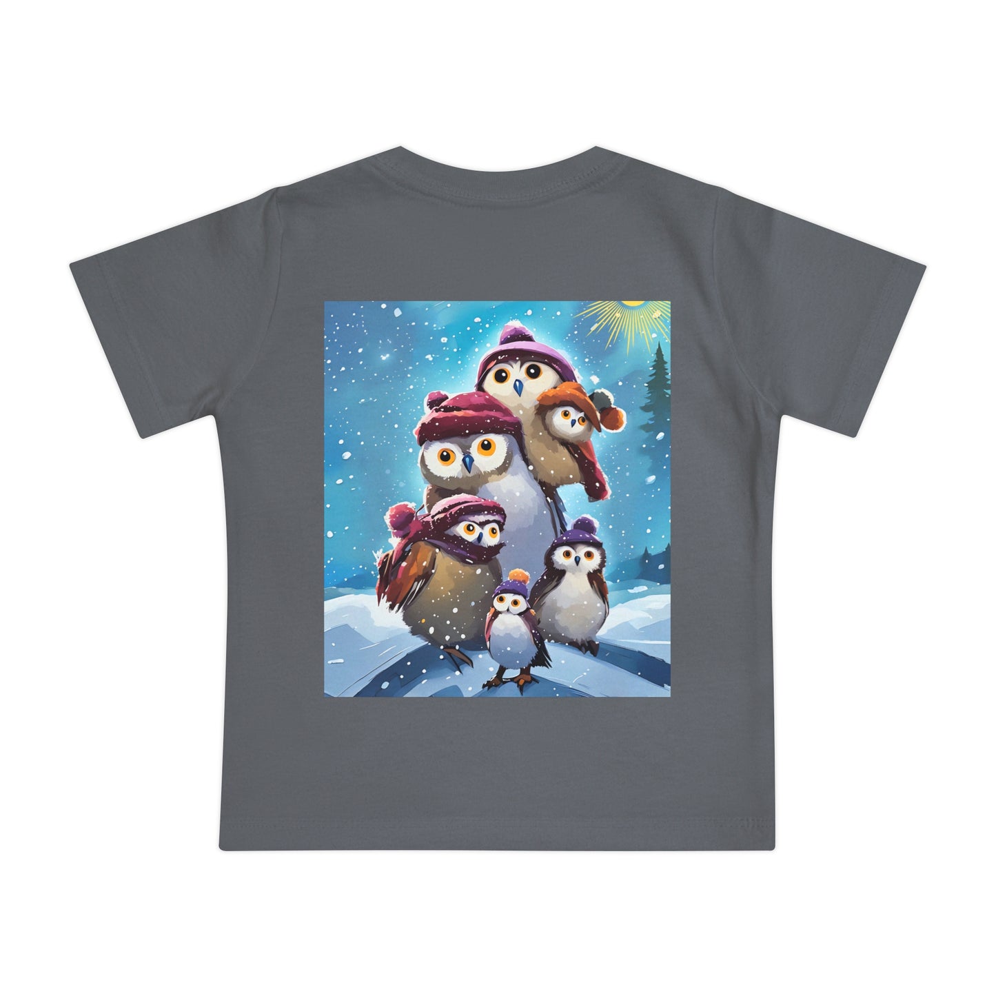 Winter Owls and Penguins Baby T-Shirt