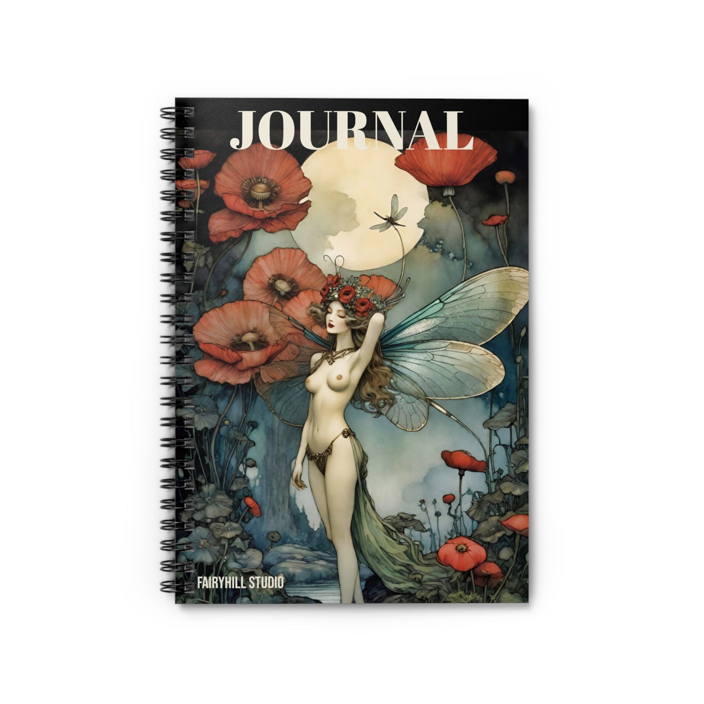 Spiral Notebook -Moon Goddess Art