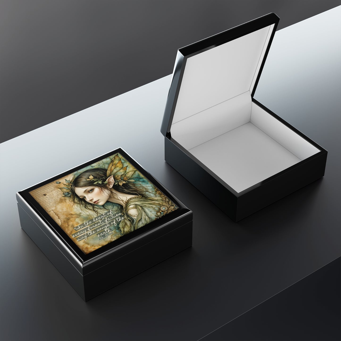 Memories Jewelry Box - Elegant Decor for Special Occasions by Fairyhill Studio