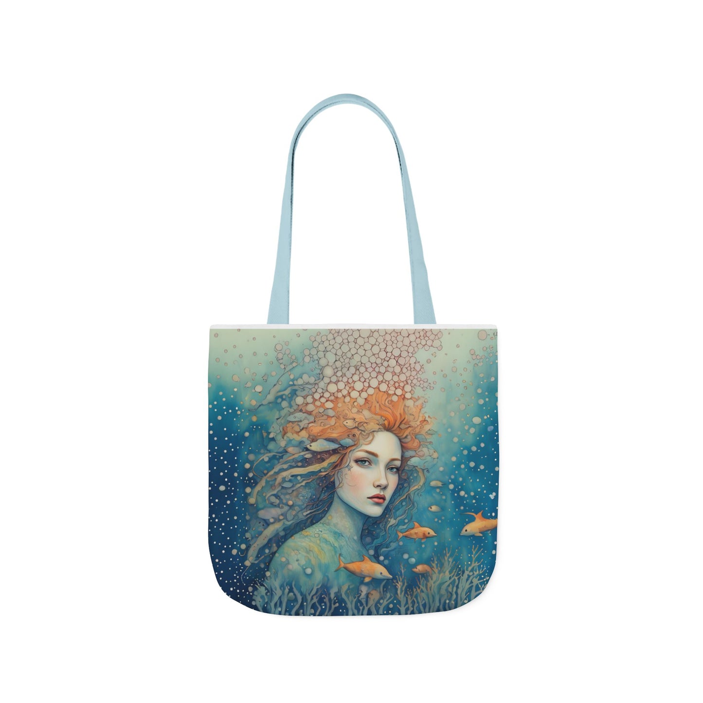 Colorful Ocean/fish-Inspired Canvas Tote Bag - Perfect for Beach Days, Eco-Friendly Shopping, and Summer Fun!