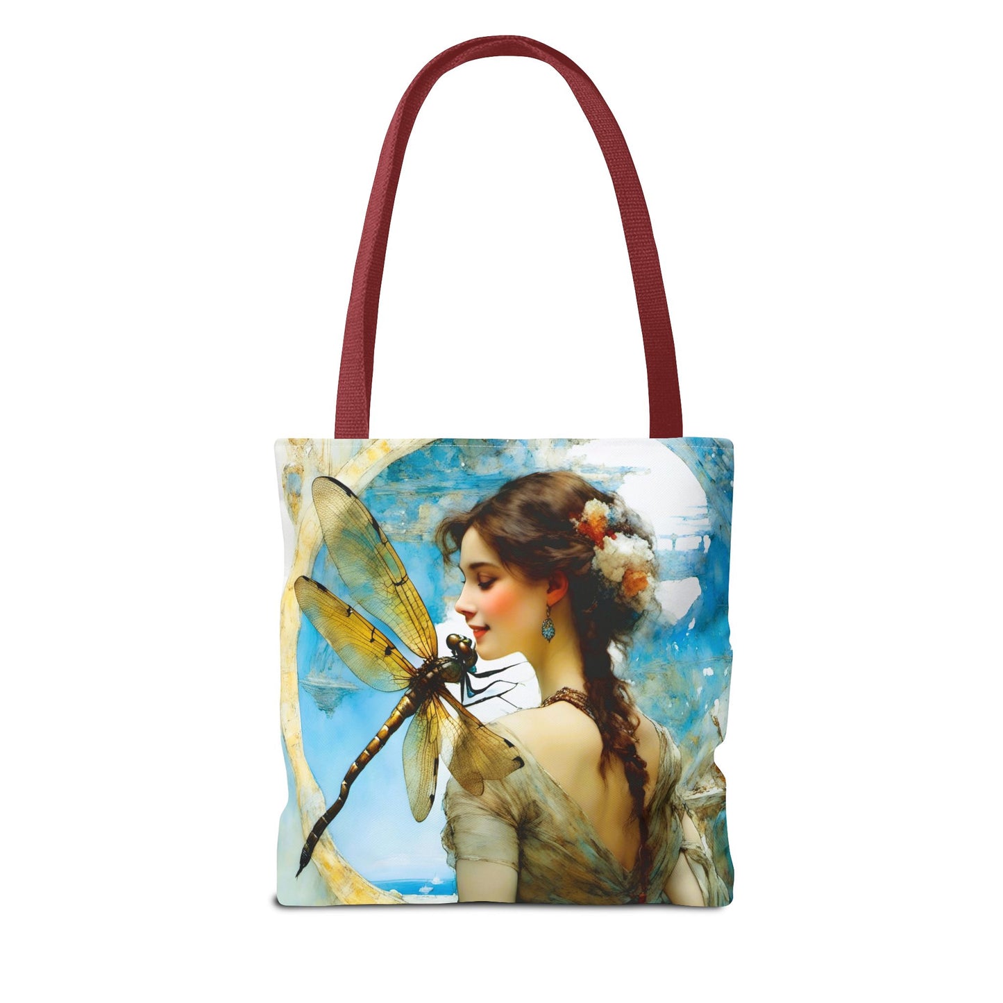 FairyHill Studio  Dragonfly whimsical Tote Bag (AOP)