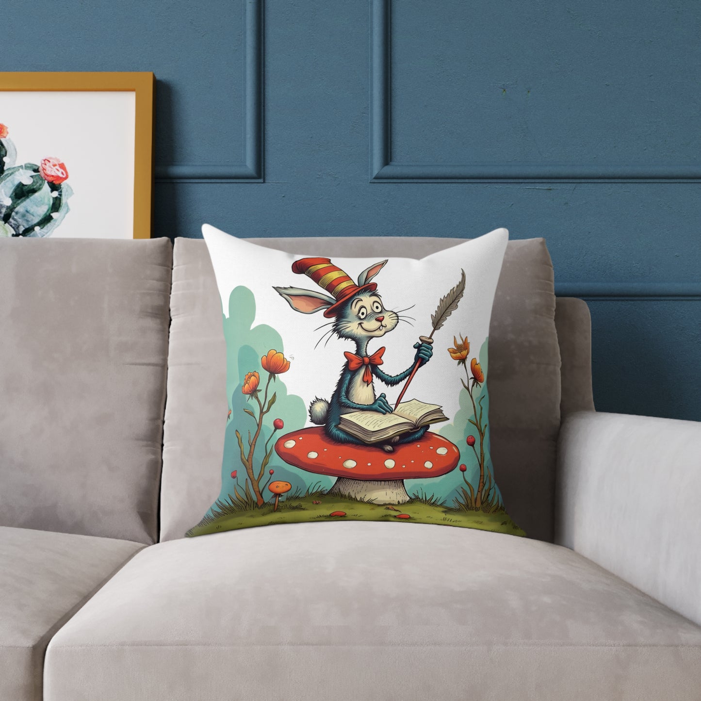 Whimsical Animal Pillow, Cozy Home Decor, Kid's Room Accessory, Playful Art Piece, Gift for Children