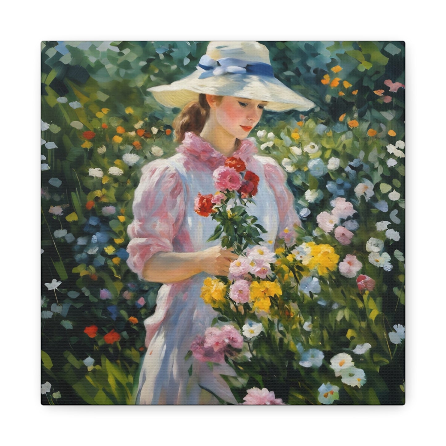 Floral Serenity Canvas Art - Stretched Matte 1.25"