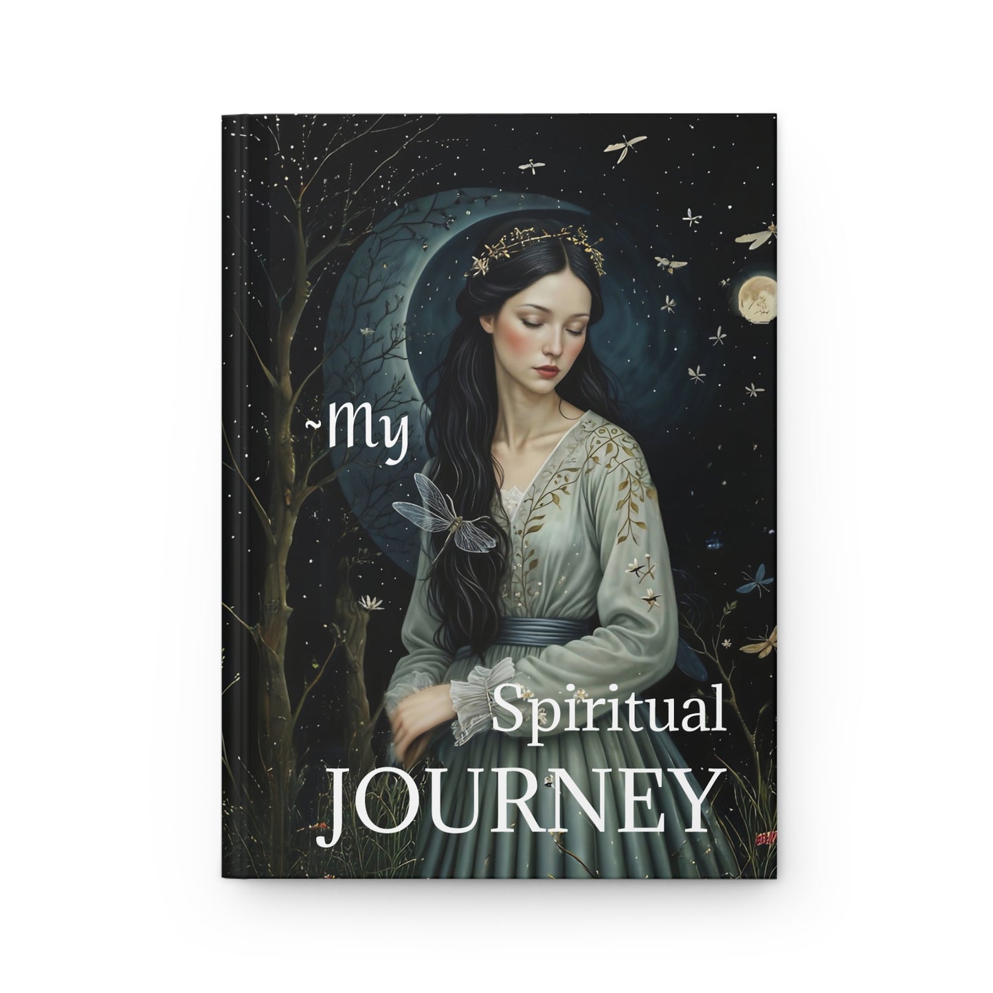 Hardcover Journal Matte - Rumi Spiritual Quote 'Don't feel lonely The entire world is inside you' by Fairyhill Studio