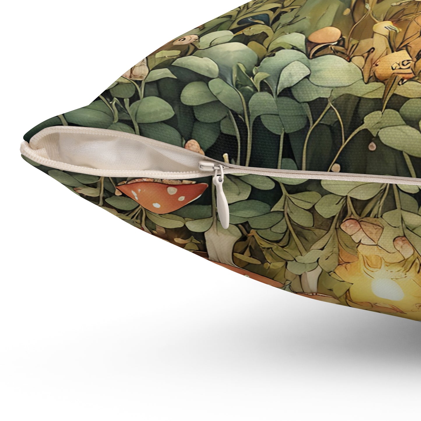 Forest Moon Fairy Square Pillow - by Fairyhill Studio