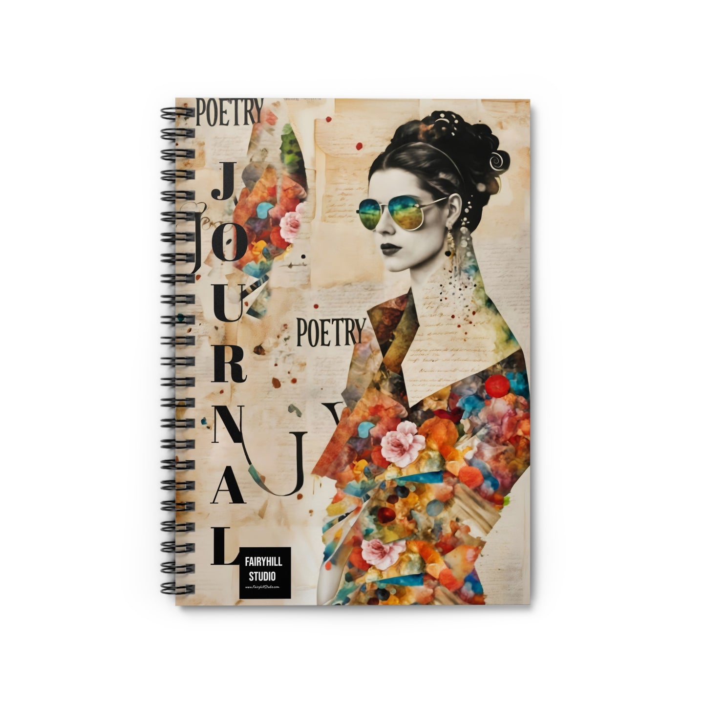 Fairy Hill Studio POETRY Journal Gift notebook - Journal Notebook Gift