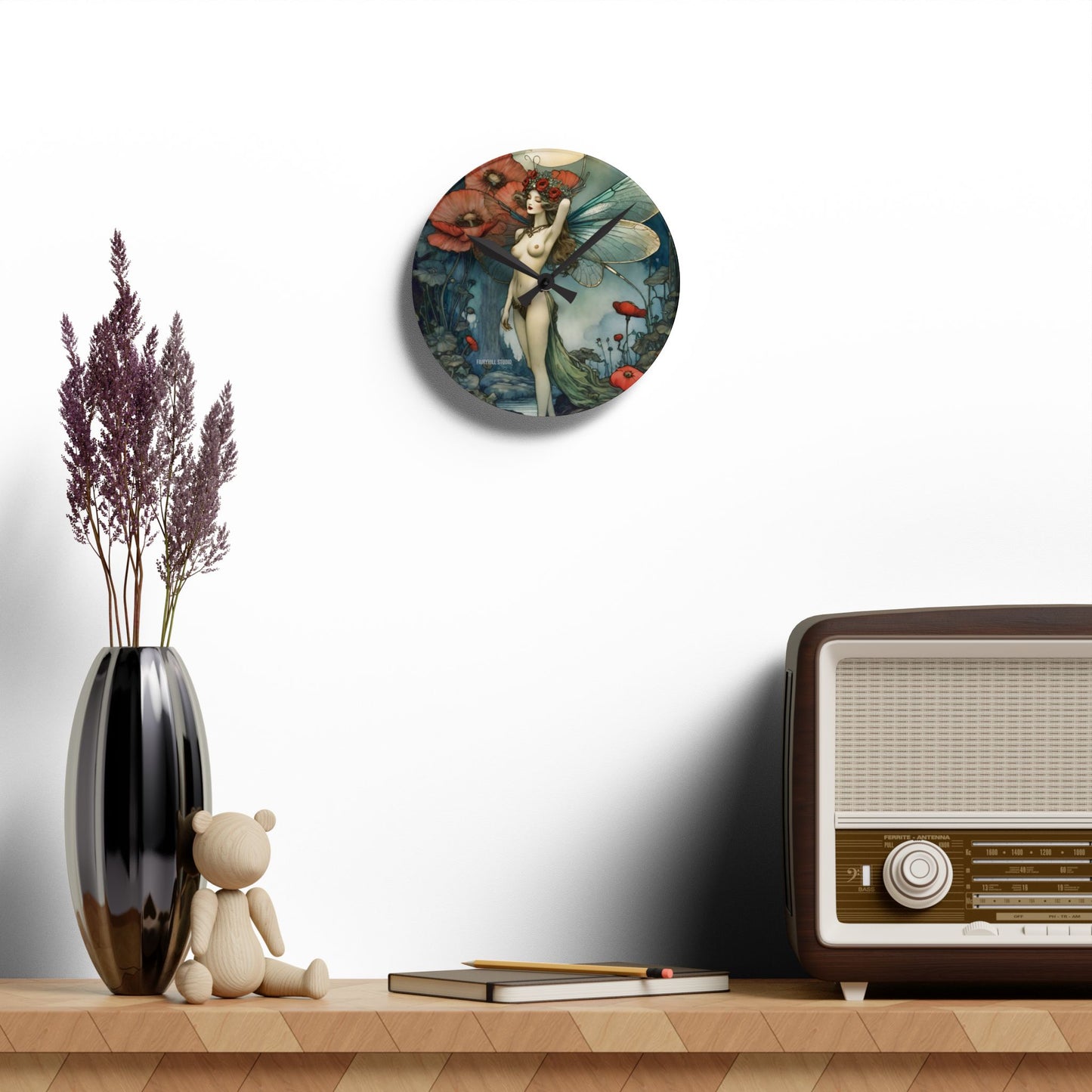 Acrylic Wall Clock - Moon Goddess