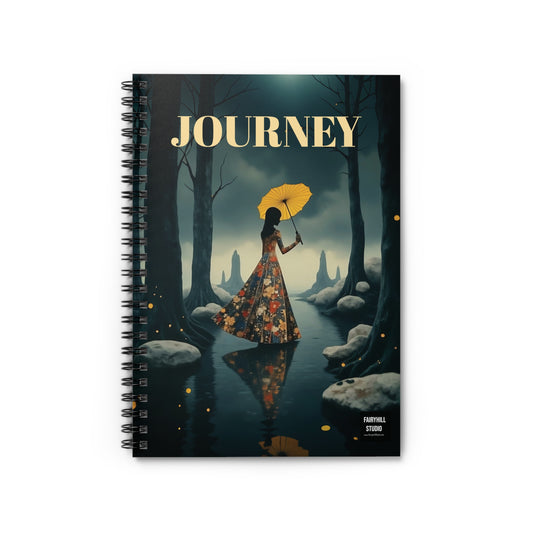 Yellow umbrella   Spiral Notebook /Fairyhill studio