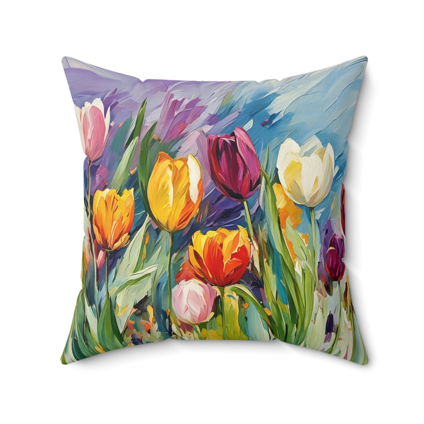 The Witching Hour Hug  Square Pillow - by Fairyhill Studio