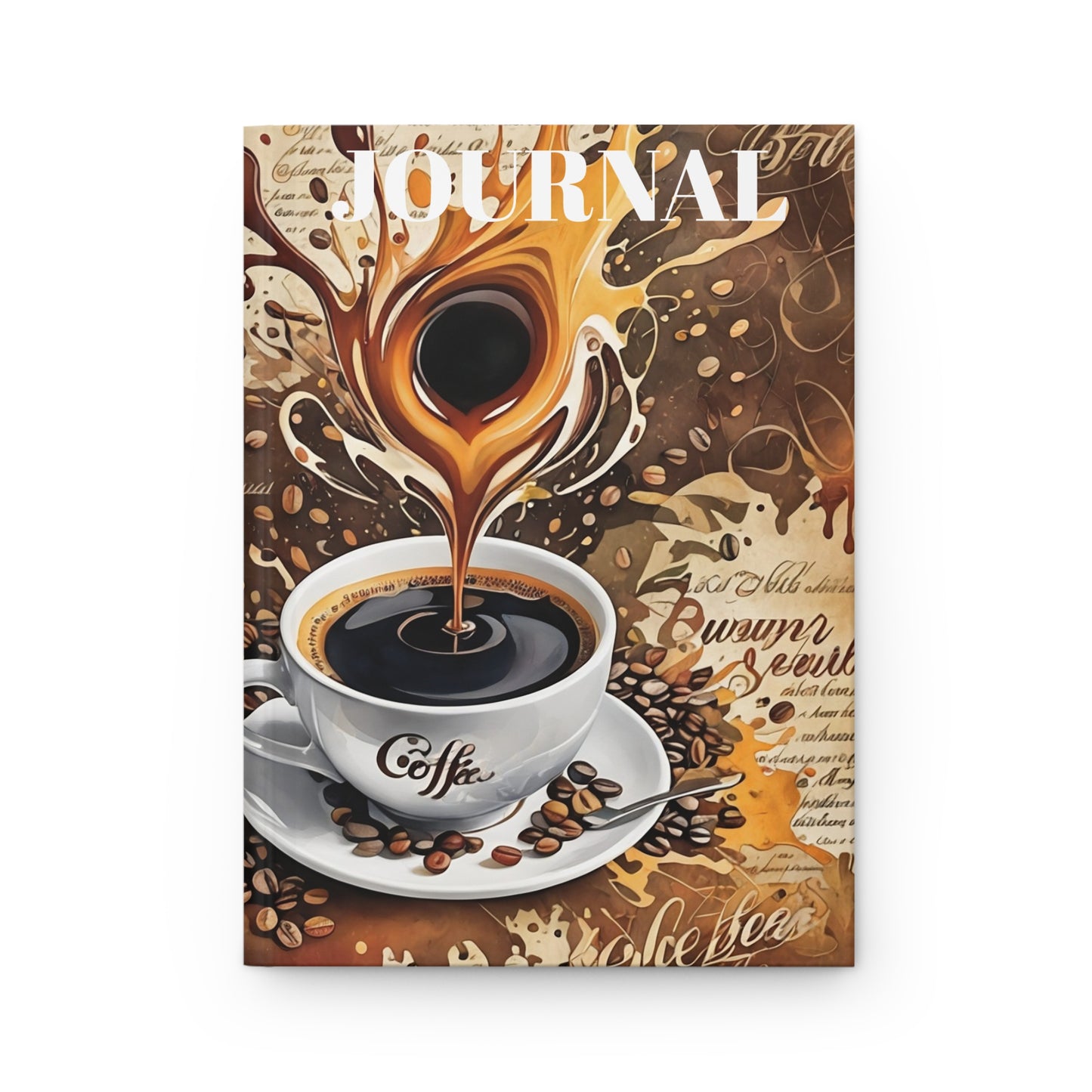 Hardcover Journal Morning Roast Coffee Journal Art