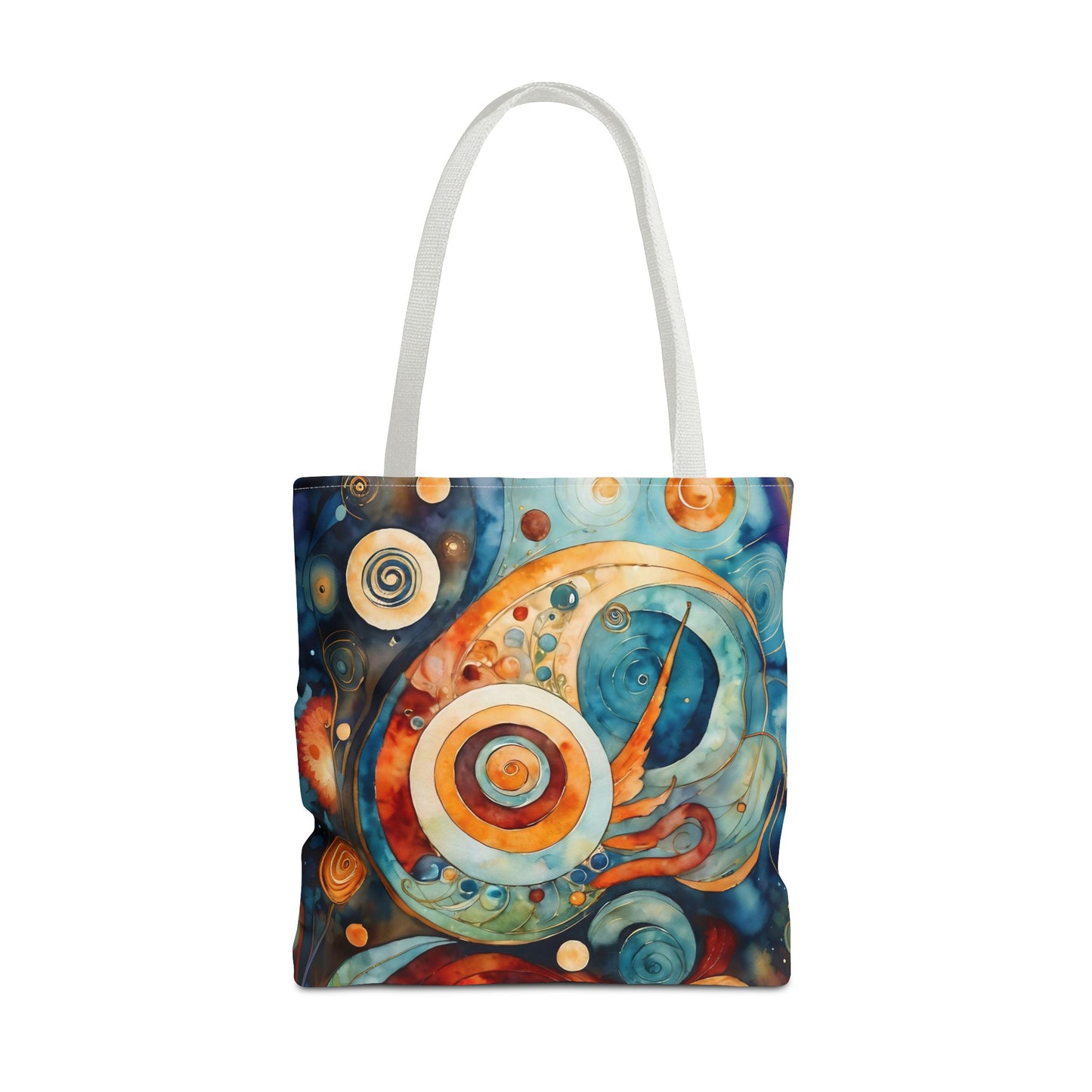 Colorful Circle Canvas Art Tote Bag