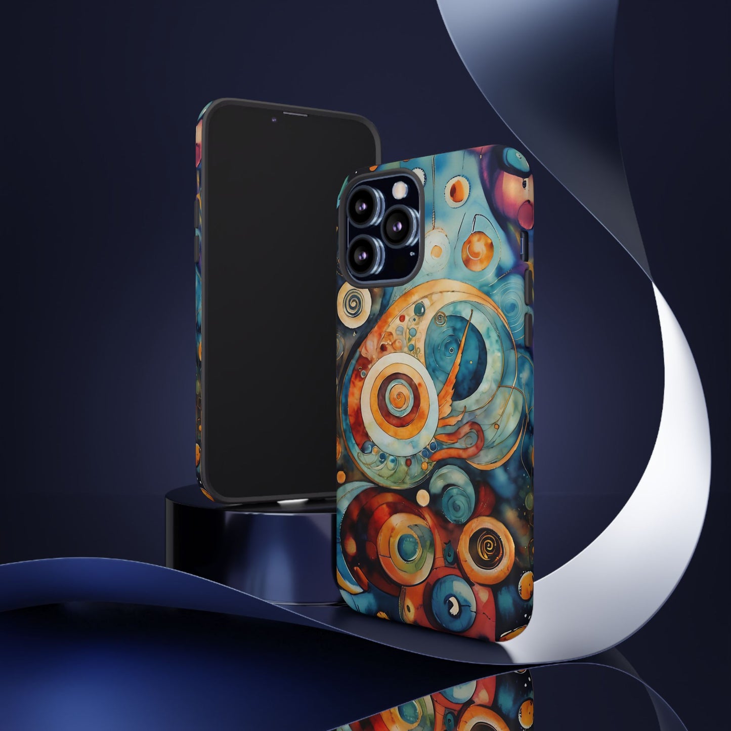 Phone Cases - Beautiful Abstract Circular Art Design