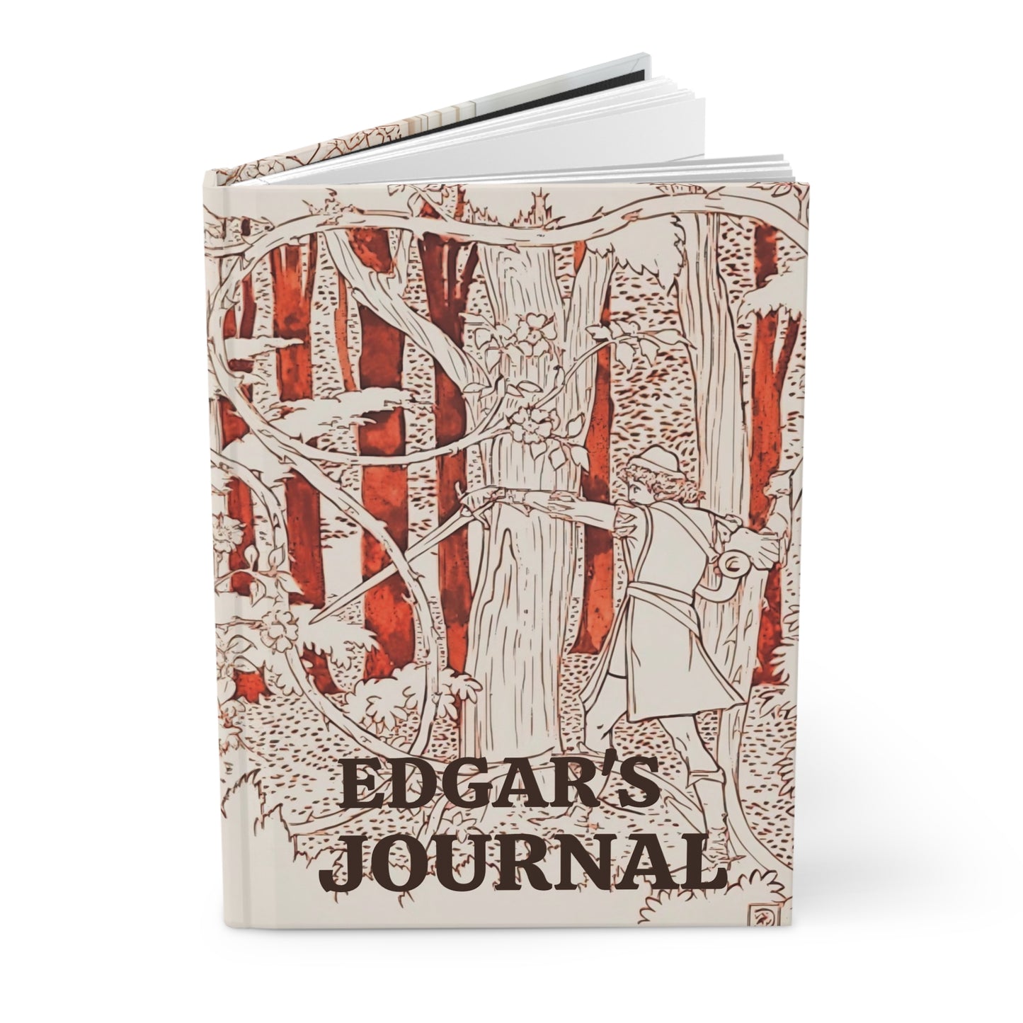 Hardcover Journal Fairyhill Studio Prince Charming Forest Illustration Walter Crane British 1845 1915