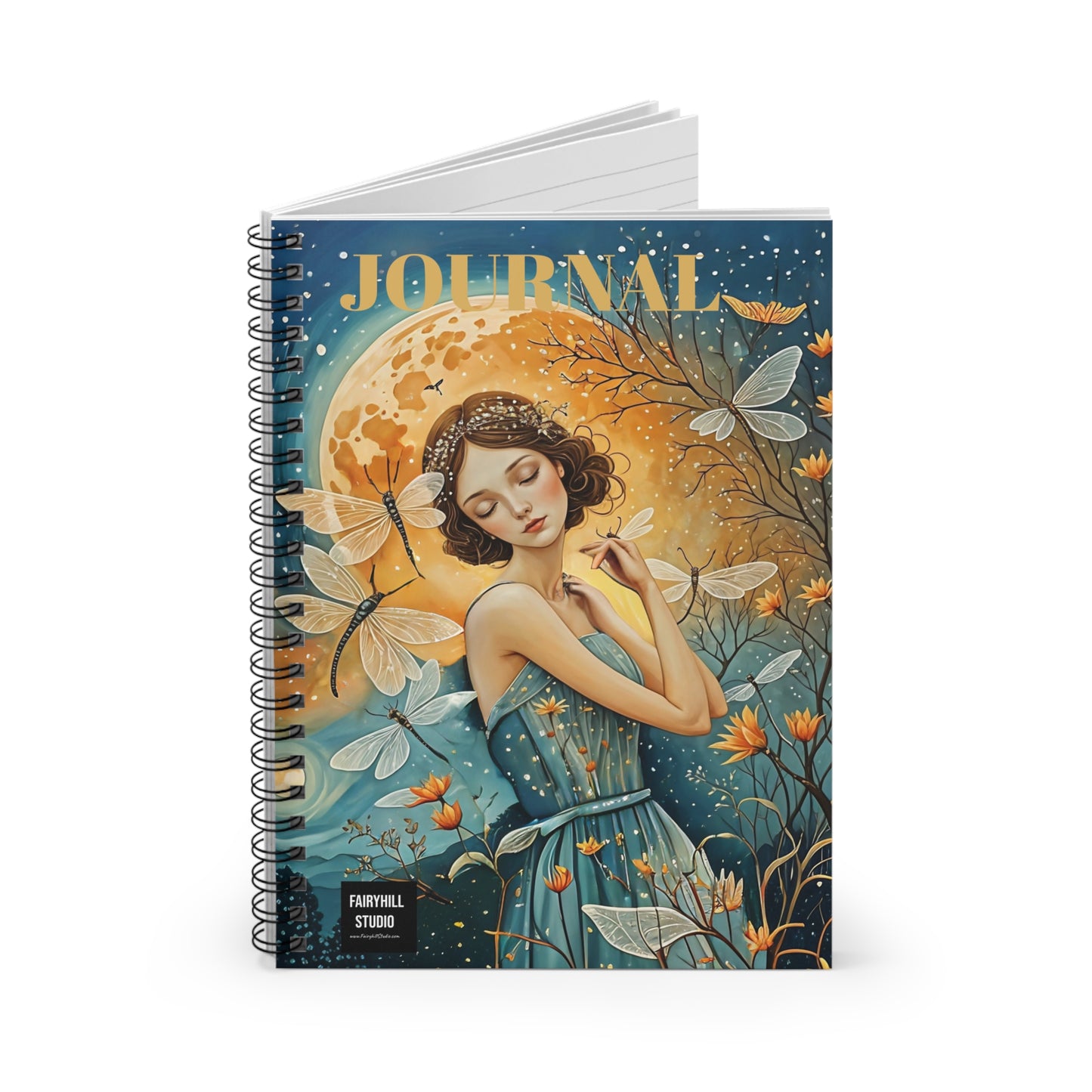 Dragonflies Dance Journal Spiral Notebook
