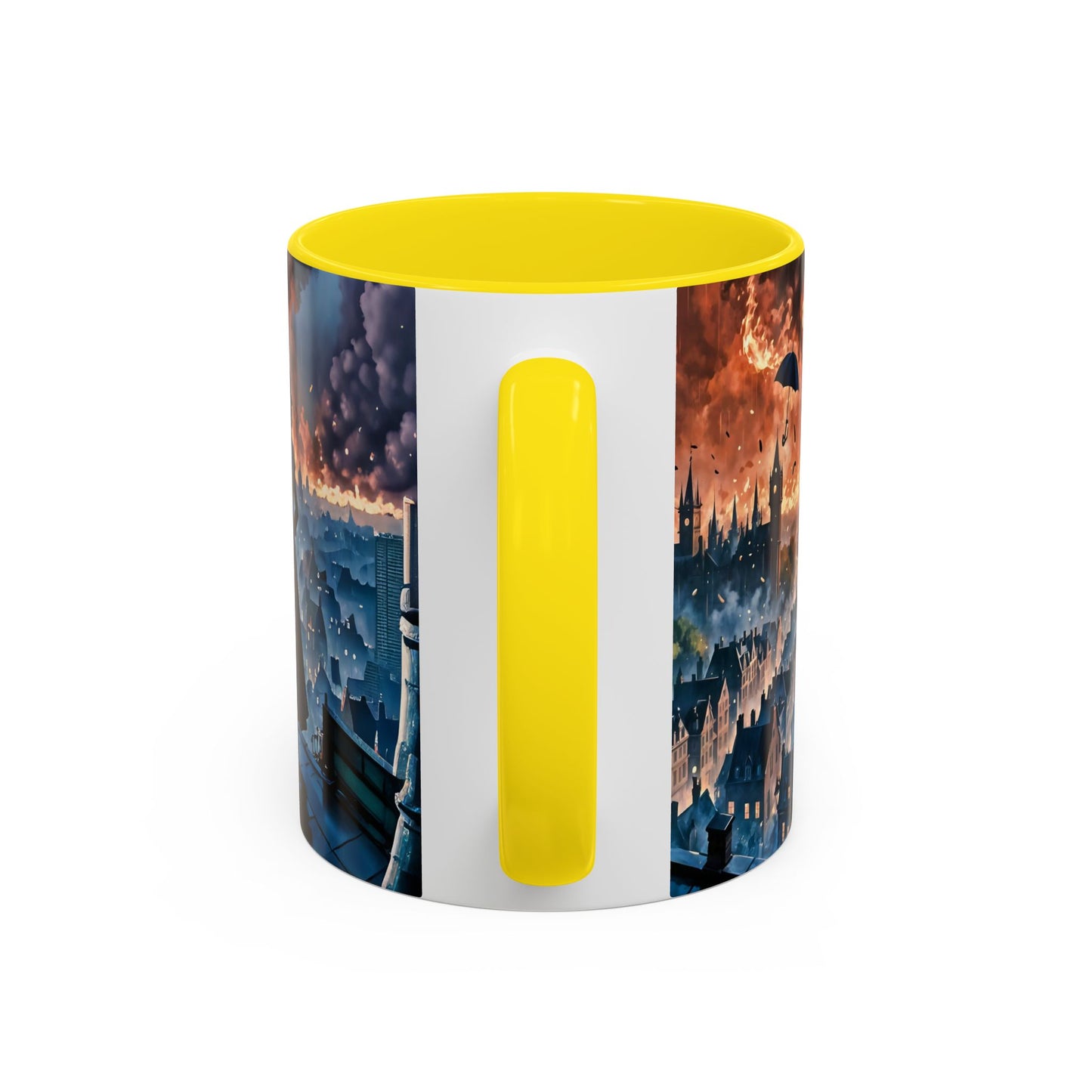 Coffee Mug Marry Poppins Umbrella London City Night Art