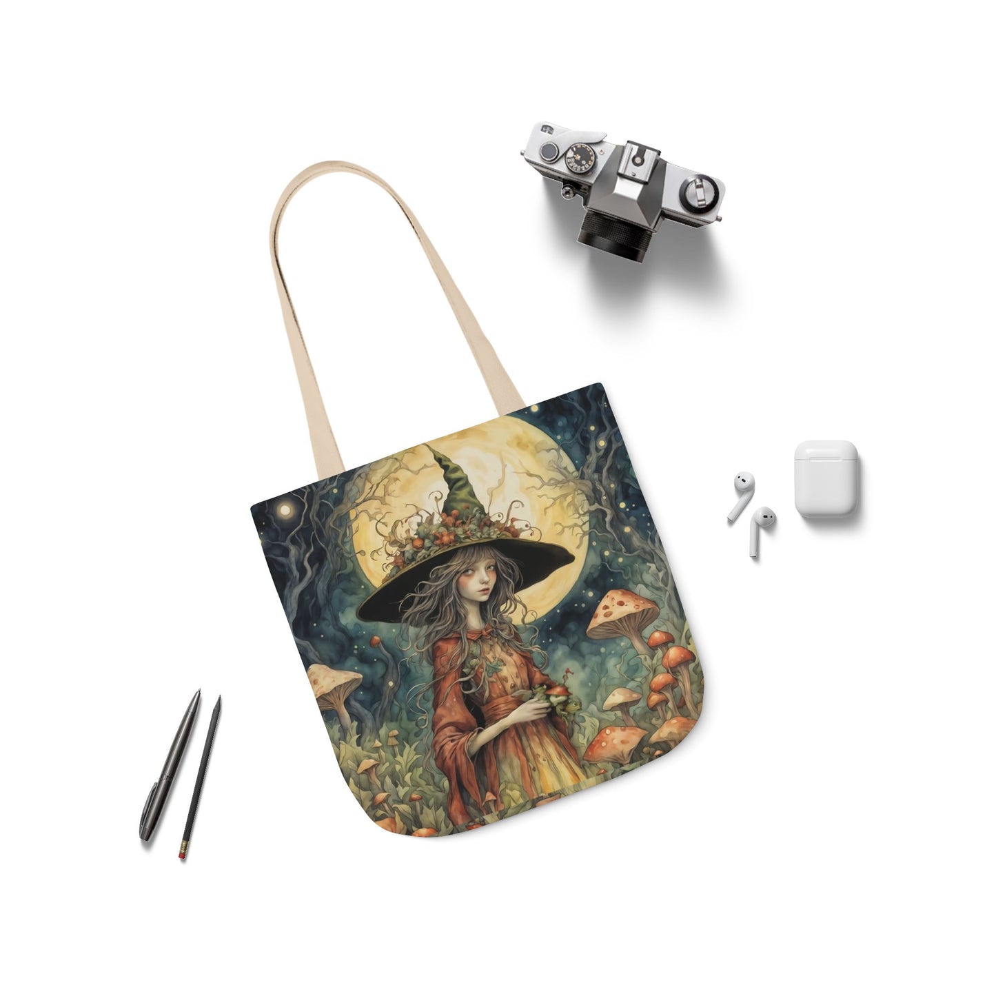 Witch  -Inspired Canvas Tote Bag - Perfect for Beach Days, Eco-Friendly Shopping, and Summer Fun!