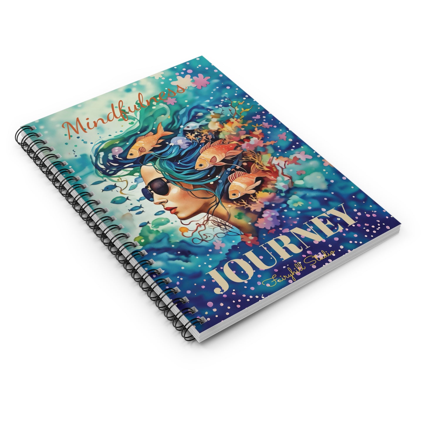 Deep ocean Spiral Notebook Art Journal
