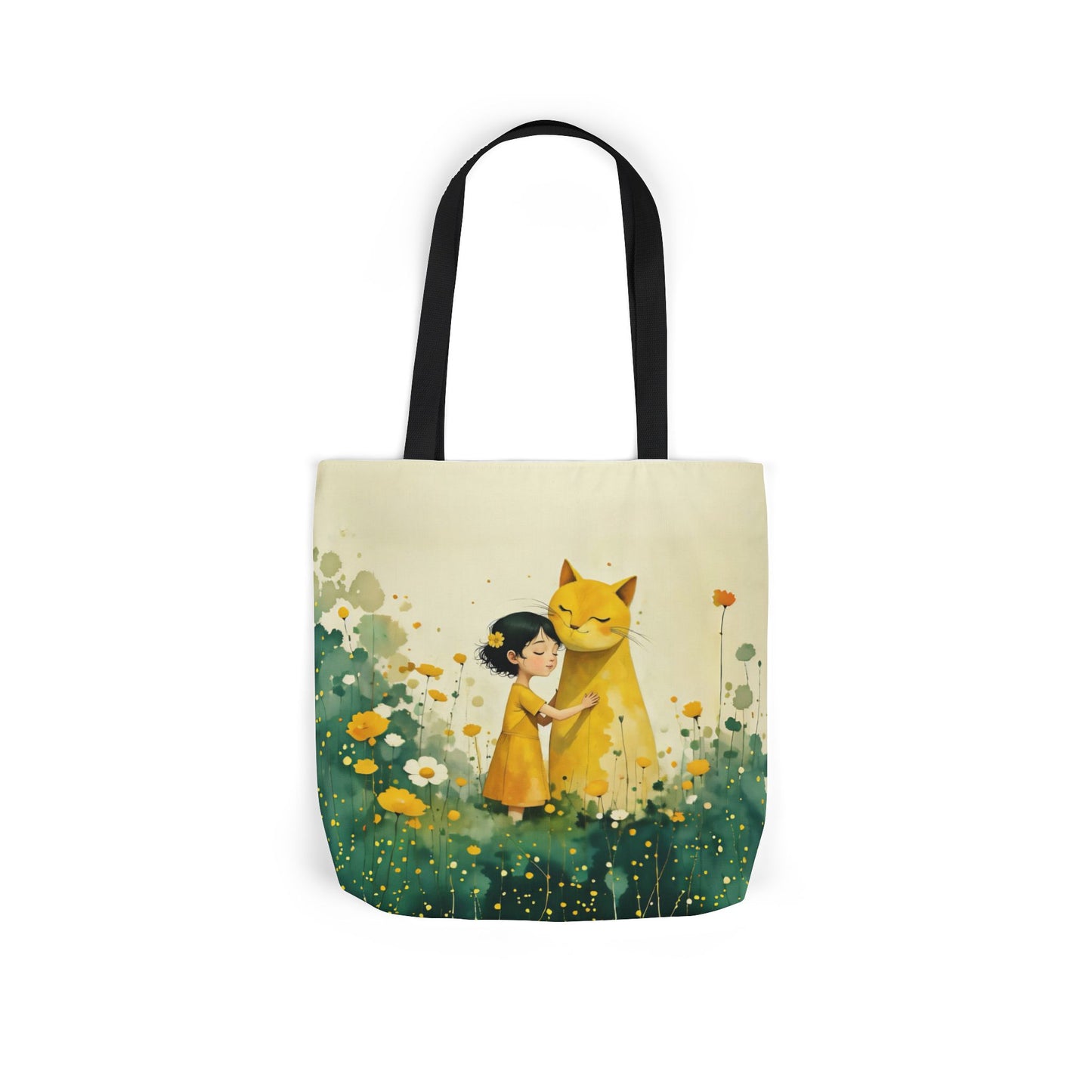 Colorful Cat -Inspired Canvas Tote Bag - Perfect for Beach Days, Eco-Friendly Shopping, and Summer Fun!