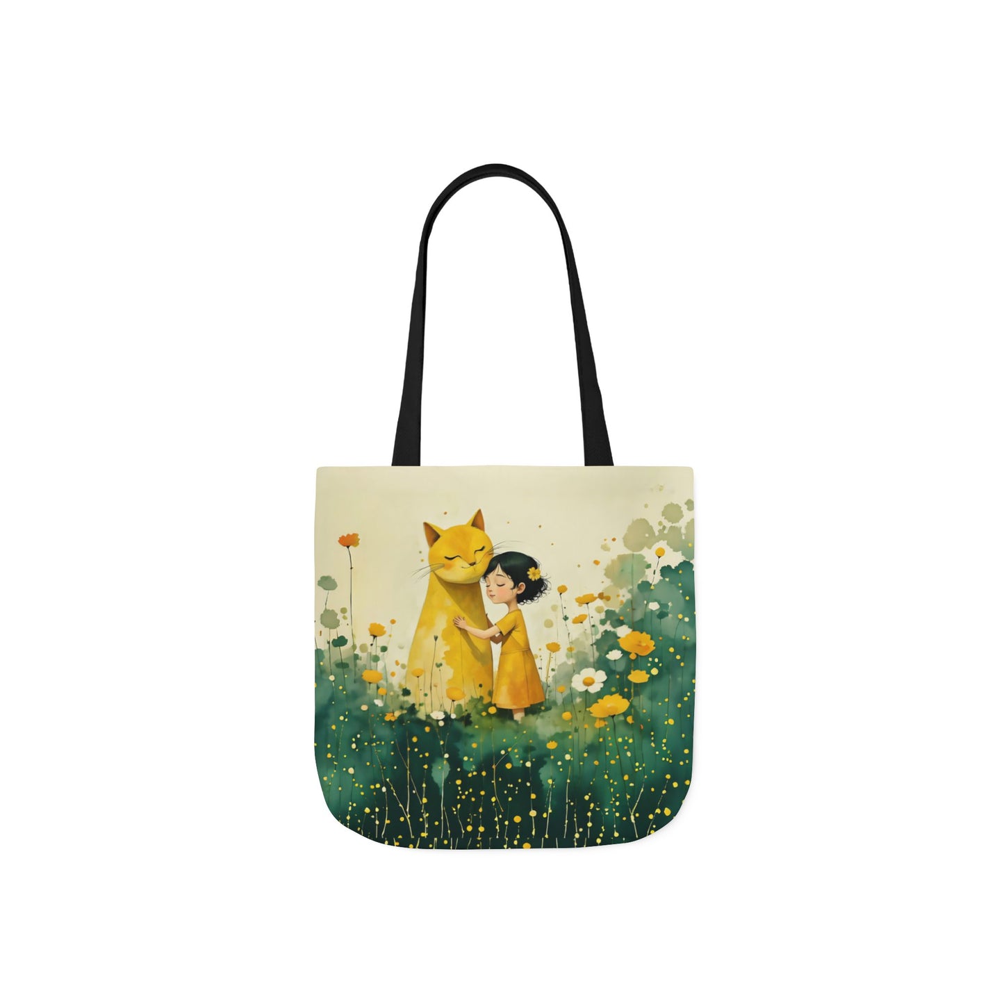 Colorful Cat -Inspired Canvas Tote Bag - Perfect for Beach Days, Eco-Friendly Shopping, and Summer Fun!