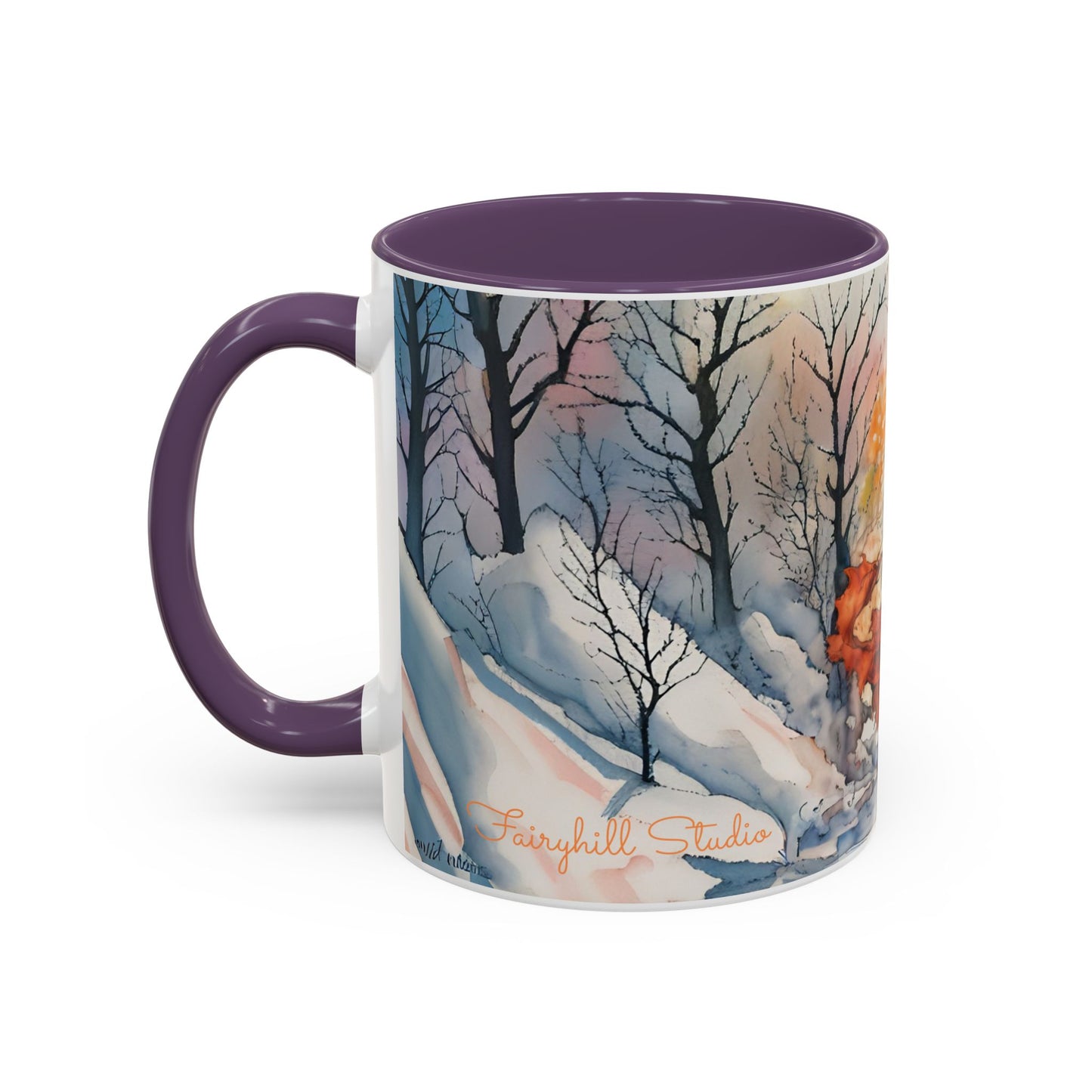 Accent Crimson witch and black cat Coffee Mug (11, 15oz)