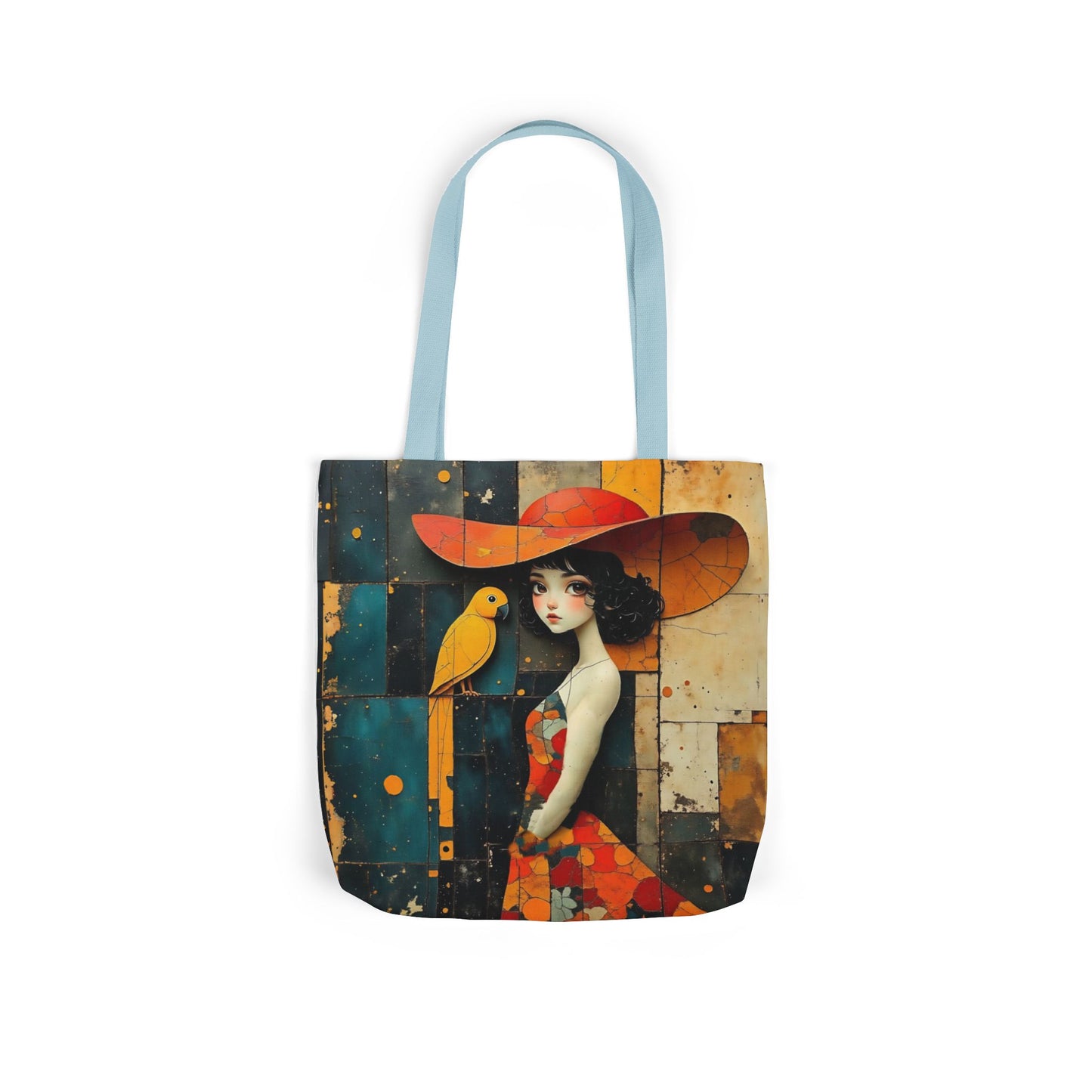 Colorful parrot -Inspired Canvas Tote Bag - Perfect for Beach Days, Eco-Friendly Shopping, and Summer Fun!