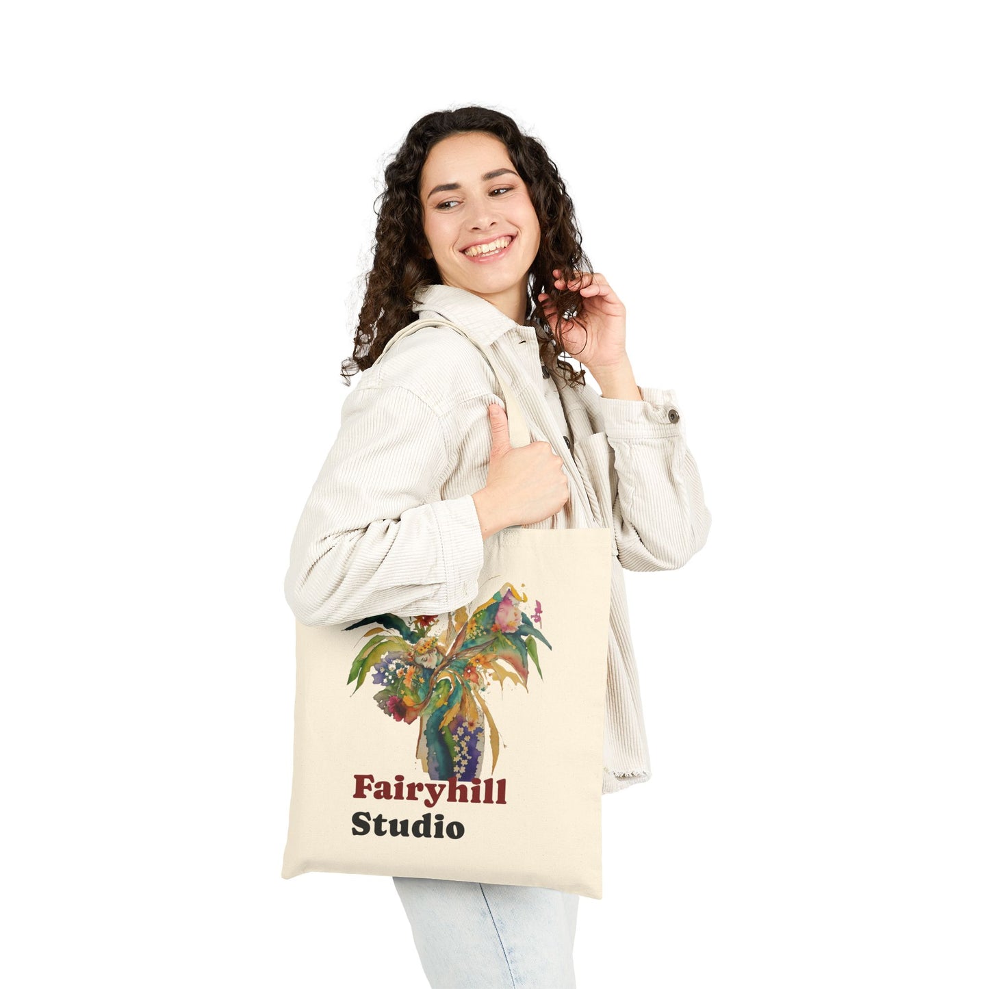 Colorful FlowersTote Bag, Eco-Friendly Canvas Bag, Reusable Shopping Bag, Artsy Gift for Nature Lovers, Stylish Handbag