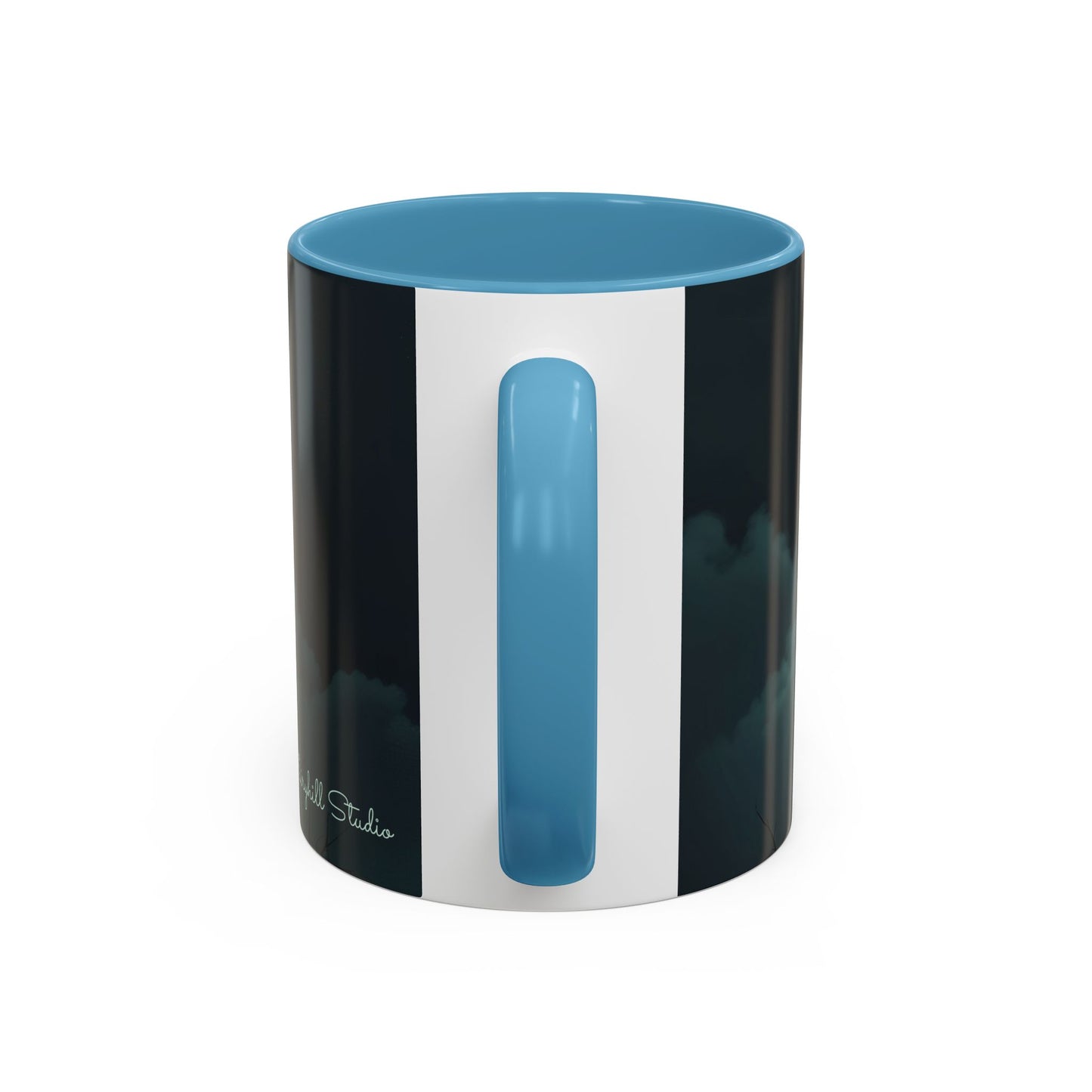 Coffee Mug - Victorian Woman with Umbrella Full Moon Art by fairyhill Studio