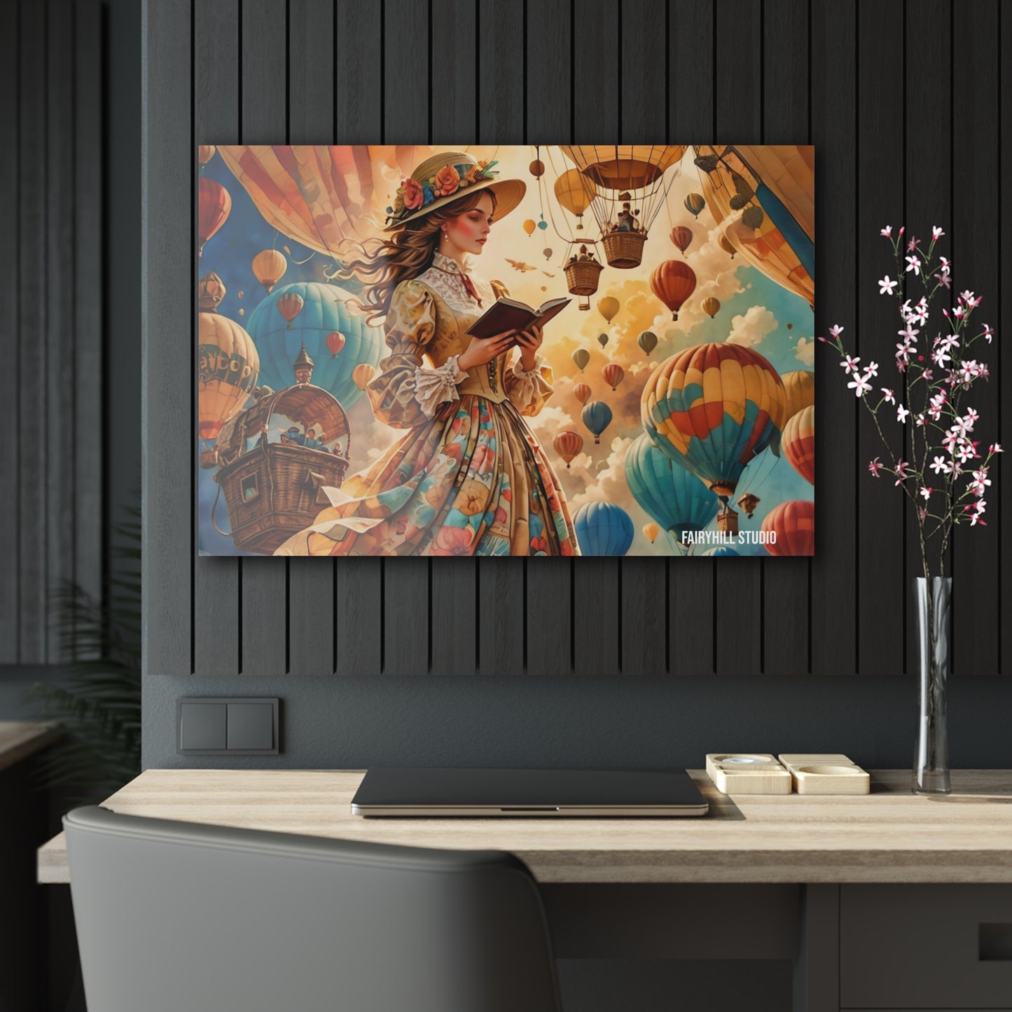 Art Acrylic Prints -Journey with Hot air ballons