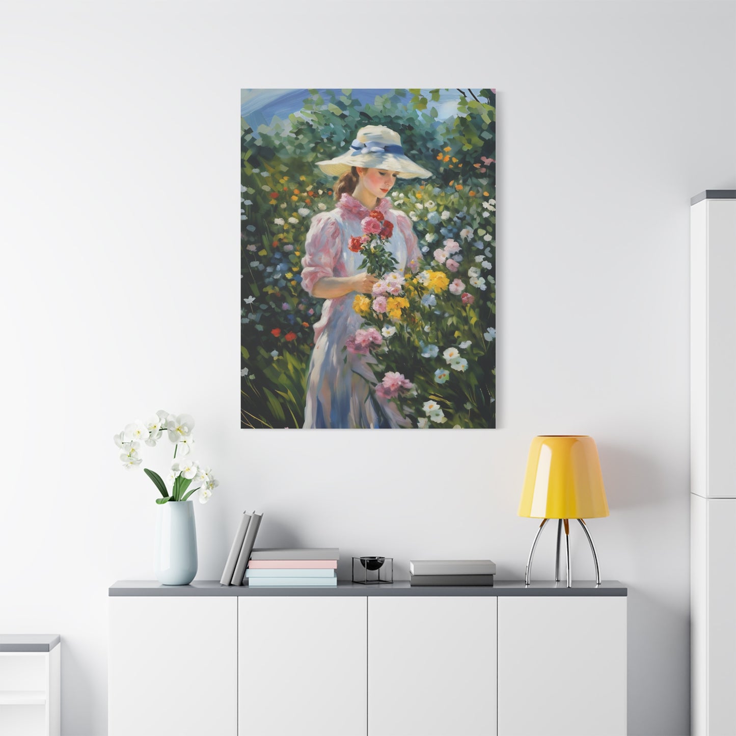Floral Serenity Canvas Art - Stretched Matte 1.25"