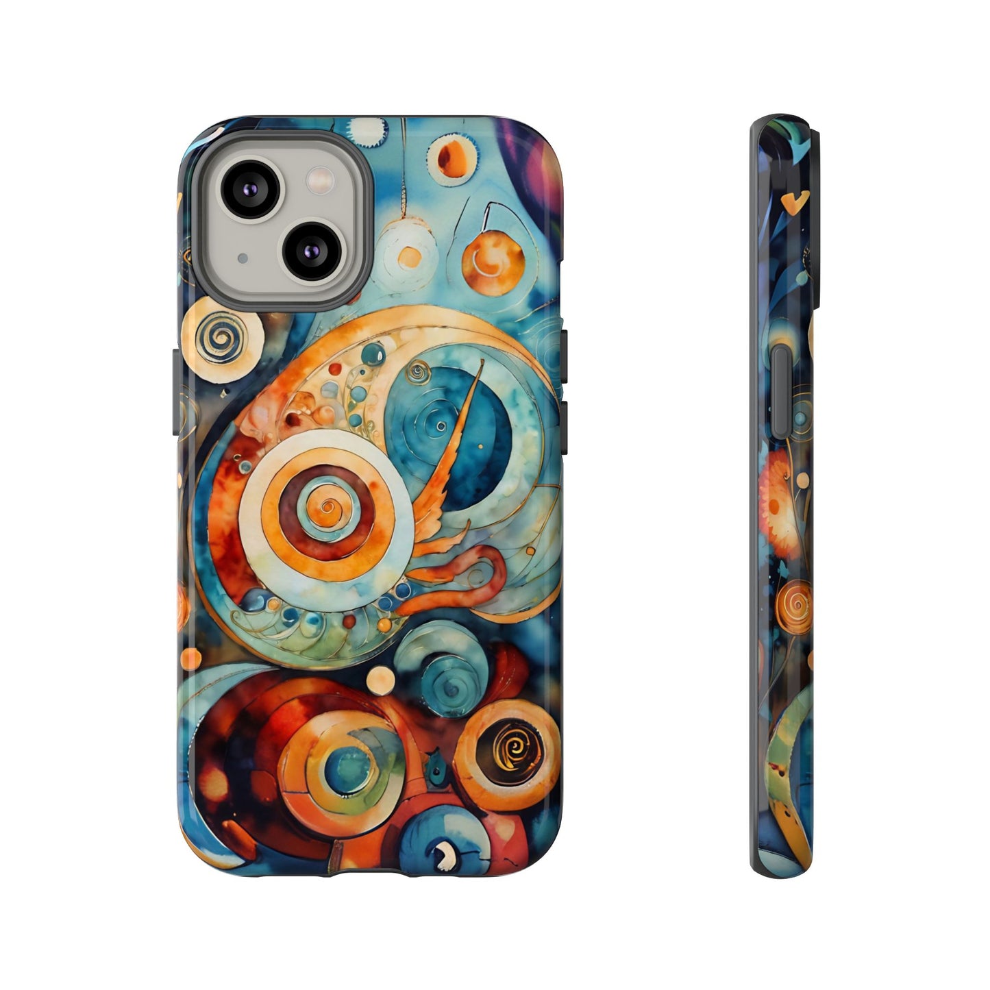 Phone Cases - Beautiful Abstract Circular Art Design