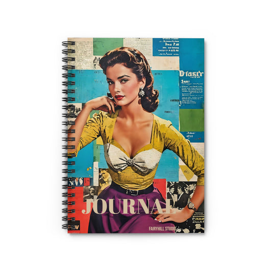 Spiral Notebook - Vintage Hollywood Movie Star Ruled Line