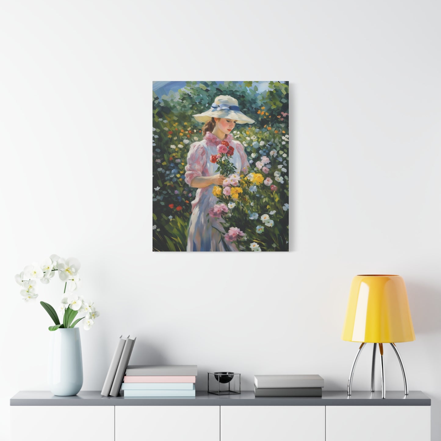 Floral Serenity Canvas Art - Stretched Matte 1.25"