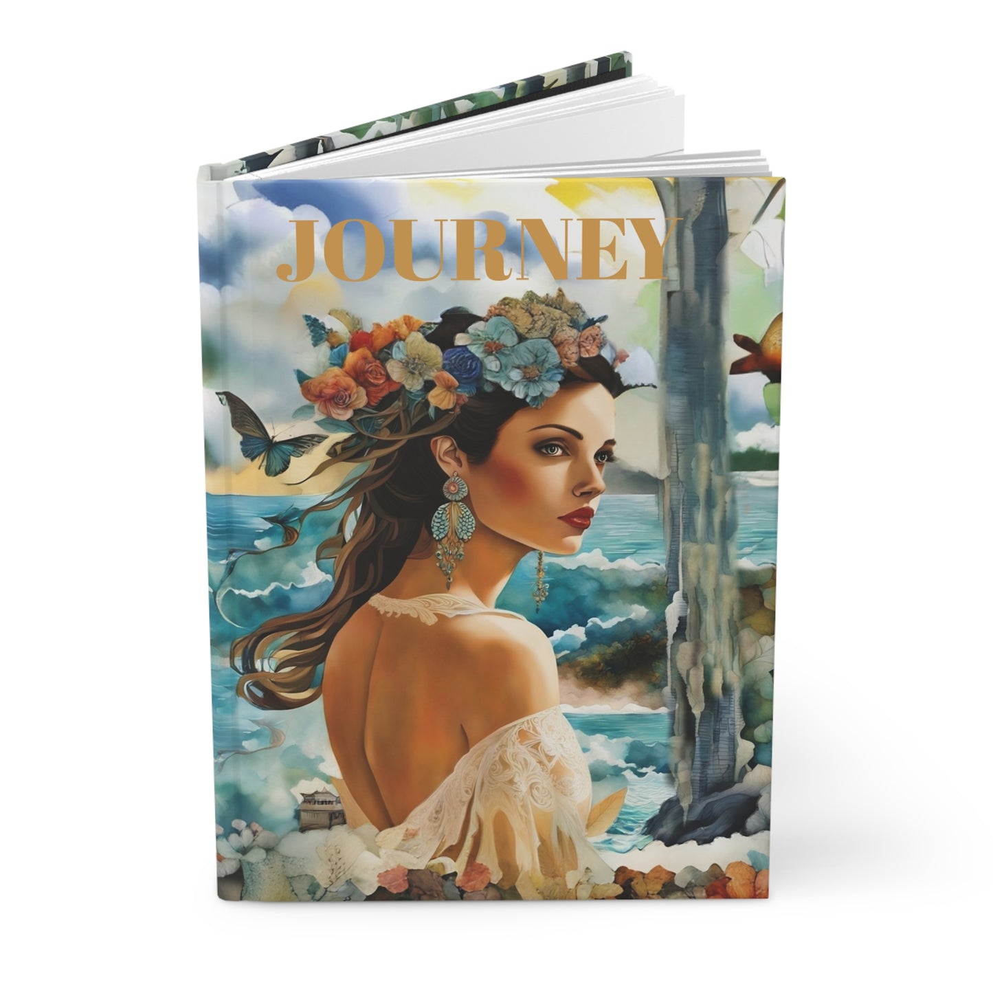 Hardcover Journal - Beauty in Tropical Paradise Matte Art Cover