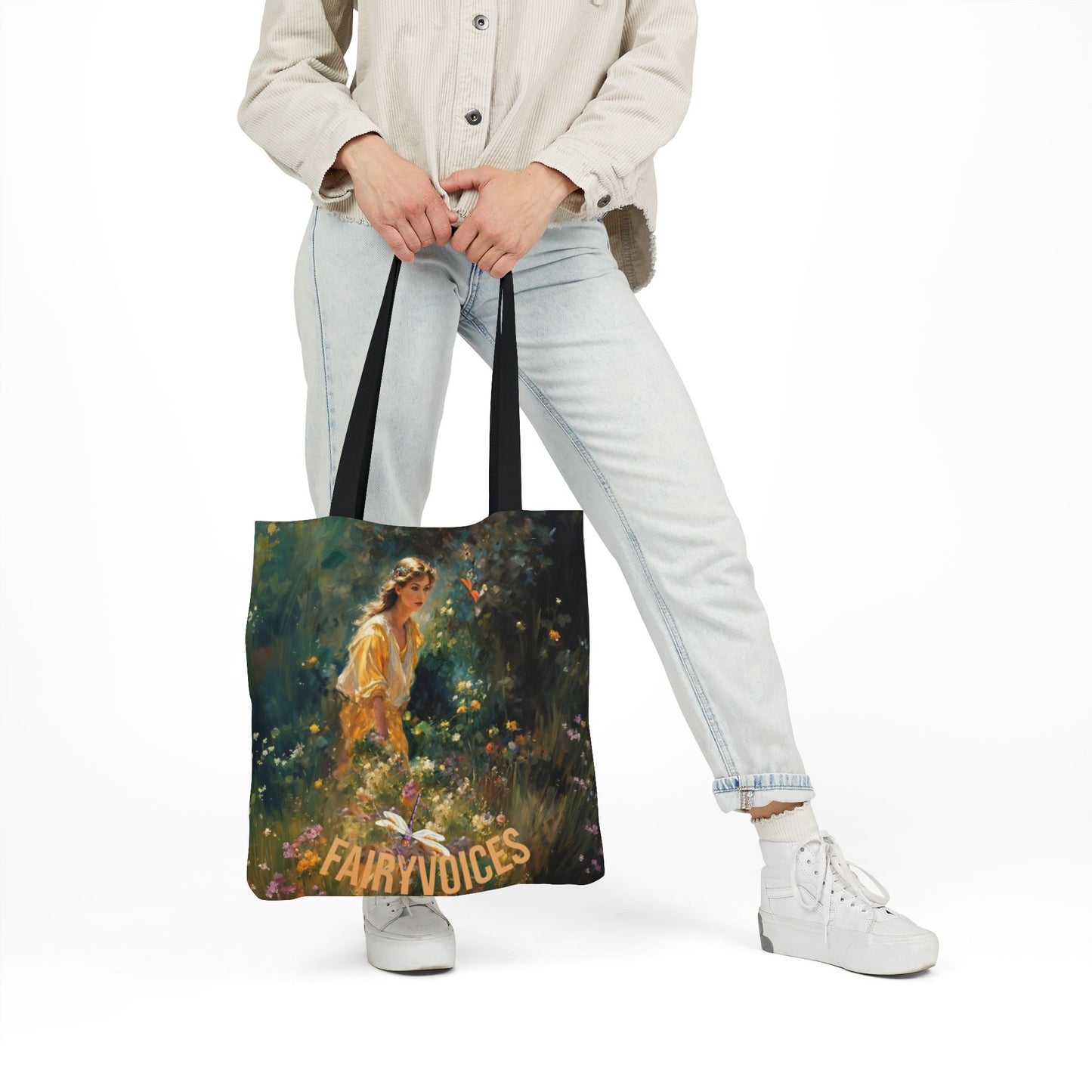 FAIRY VOICES - Canvas Tote Bag - Perfect for Beach Days, Eco-Friendly Shopping, and Summer Fun!