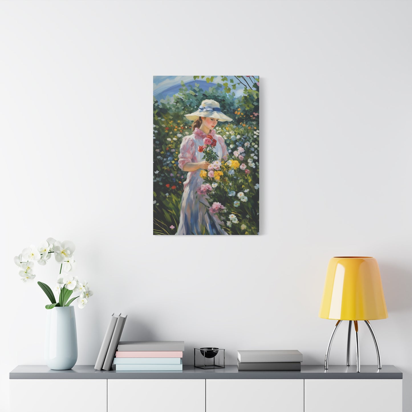 Floral Serenity Canvas Art - Stretched Matte 1.25"