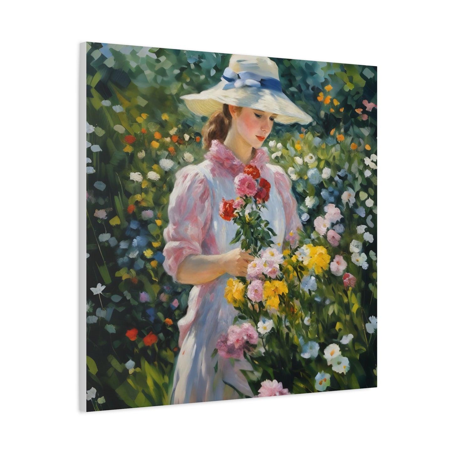 Floral Serenity Canvas Art - Stretched Matte 1.25"