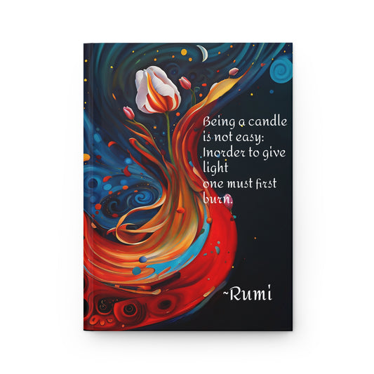 Hardcover Journal Rumi Spiritual Quote