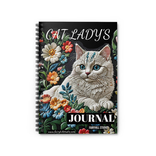 Cat Lady's Notebook - Spiral Ruled Line