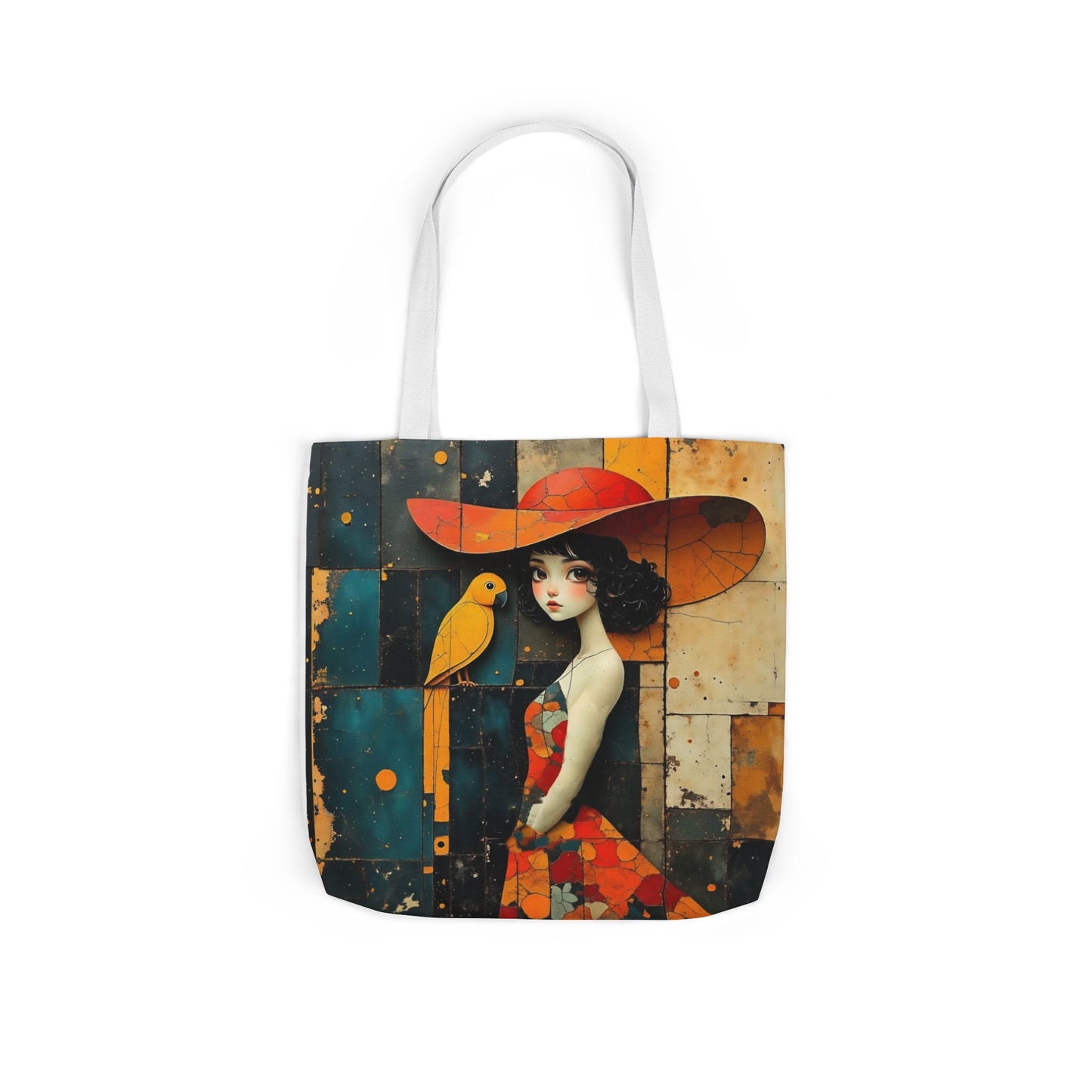 Colorful parrot -Inspired Canvas Tote Bag - Perfect for Beach Days, Eco-Friendly Shopping, and Summer Fun!