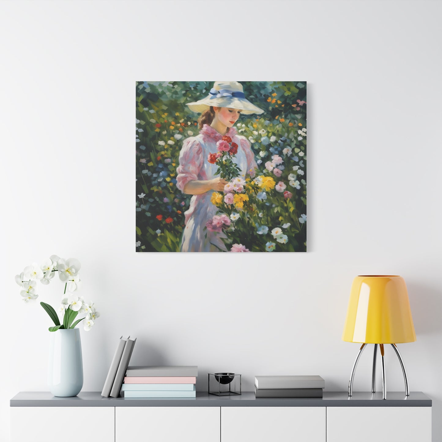 Floral Serenity Canvas Art - Stretched Matte 1.25"