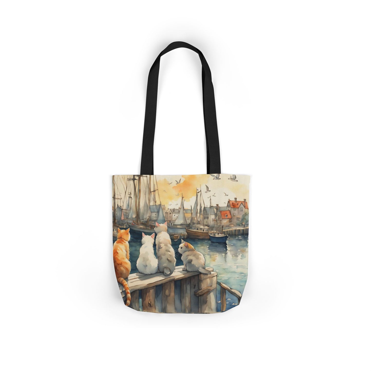 Cats And The City FairyHill Studio Red phone- Canvas Tote Bag - Perfect for Beach Days, Eco-Friendly Shopping, and Summer Fun!