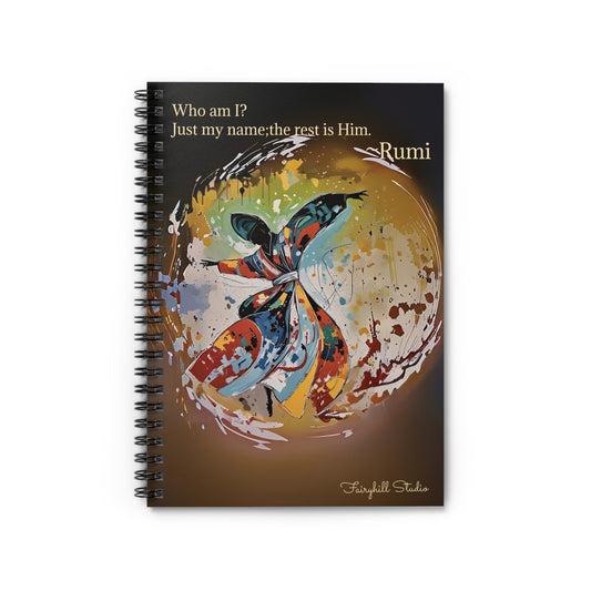 Inspirational Rumi Quote Notebook